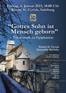 «Gottes Sohn ist Mensch geborn"
Vokalmusik zu Epiphanias